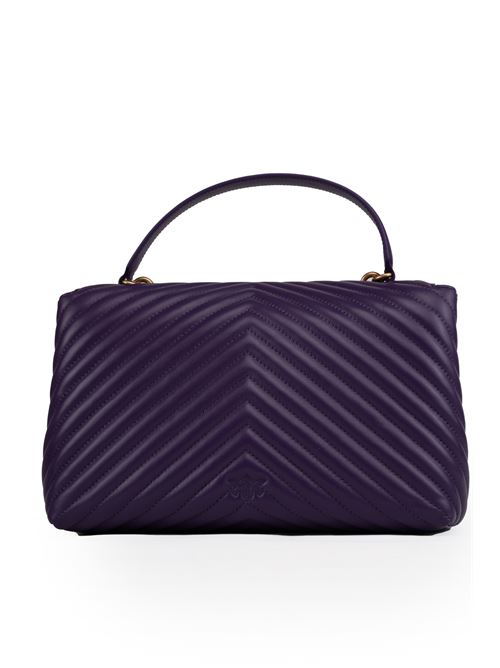 Borsa Big Lady Love Puff Chevron Viola PINKO | 100042 A0GKYYIQ